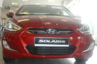 Сетка на бампер внешняя для HYUNDAI Solaris 2011-2014, черн., 15 мм