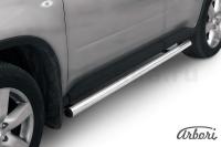 Защита штатных порогов Arbori d57 труба NISSAN X-TRAIL 2011-2014