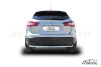 Защита заднего бампера Arbori d57 NISSAN QASHQAI 2014-