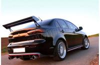 Mitsubishi Lancer 10 (07 – 16) накладка на задний бампер в стиле EVO №1