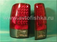 Chevrolet Tahoe, Suburban, GMC Yukon, Denali (99-06) фонари задние светодиодные красно-тонированные, комплект 2 шт.