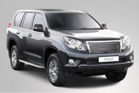 Toyota Land Cruiser Prado (09–13) Решётка радиатора 10 мм, нерж.сталь