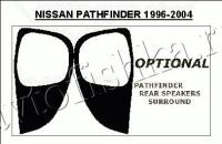 Декоративные накладки салона Nissan Pathfinder 1996-2004 Rear Speakers Surround