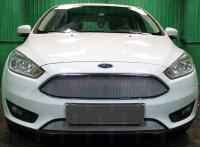 Ford Focus (14–) Защита радиатора, хром, верх