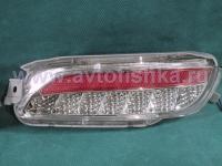 Lexus RX330 (03-08) фонари заднего бампера светодиодные, красно-хромированные, комплект 2 шт.