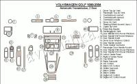 Декоративные накладки салона Volkswagen Golf 1999-2004 2 двери, Автоматическая коробка передач