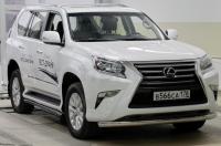 Lexus GX (13–) Защита переднего бампера труба 75х42 мм овальная