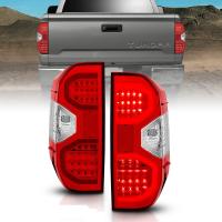 Toyota Tundra (2014-2018) задние фонари красные/прозрачные светодиодные