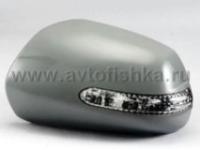 Hyundai Sonata (06-07) накладки на боковые зеркала под покраску, со светодиодными поворотниками, комплект 2 шт.