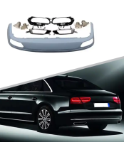 Диффузор A8 W12 с насадками для Audi A8 2011-2014