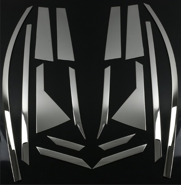 Hyundai Tucson (16–) Молдинги на стёкла (окантовка) + накладки на стйки дверей, нерж.