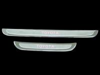 Toyota Corolla (06-) накладки порогов дверных проемов из нержавеющей стали, комплект 4 шт.