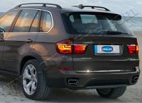 BMW 5 серия (10–13) Накладка на нижнюю кромку крышки багажника, нерж., 1 часть