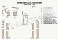 Декоративные накладки салона Ford Explorer Sport 2003-2005 XLS Edition, 4 двери