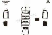 Chevrolet Captiva 2007-2012 декоративные накладки (отделка салона) под дерево, карбон, алюминий
