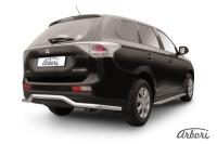 Защита заднего бампера Arbori d57 "волна" длинная MITSUBISHI OUTLANDER 2014-