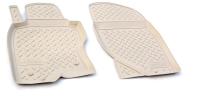 Nissan Qashqai (14–) Коврики салона (полиуретан), бежевые (передние) (сборка Англия)