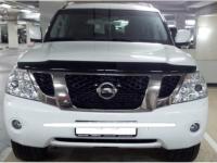 Дефлектор капота темный Nissan Patrol 2010-