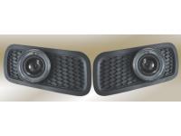 Ford F150, Expedition (04-07) фары противотуманные линзовые, со светящимися ободками, комплект 2 шт.