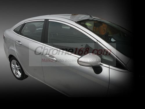 Ford Fiesta (08-) седан наружние планки оконных рамок дверей, из нержавеющей стали