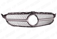 Mercedes-Benz C-Klasse W205 Coupe 2014 - 2018 Решетка радиатора Diamond Sport серебро