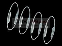 Ford Fiesta (08-) седан хромированные декоративные накладки под внешние ручки дверей, комплект 4 шт.