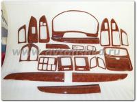 Toyota Land Cruiser Prado 120 (02-) отделка салона под дерево, комплект 24 предмета.