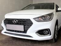 Hyundai Solaris (17–) Защита радиатора, чёрная