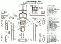 Декоративные накладки салона Volkswagen Jetta 2010-2010 полный набор, Автоматическая коробка передач