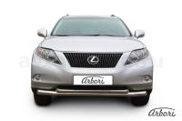 Защита переднего бампера Arbori d76+d57 двойная LEXUS RX-350 2009-2012