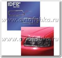 Audi A3 (03-07) накладки (рамки) передних фар, хромированные.