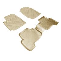 Suzuki Grand Vitara (05–/08–) Коврики салона (полиуретан), бежевые