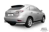 Защита заднего бампера "уголки" Arbori d76 LEXUS RX-350/RX-270 2012-