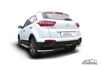 Защита заднего бампера "уголки" Arbori d57 HYUNDAI Creta 4WD 2016-