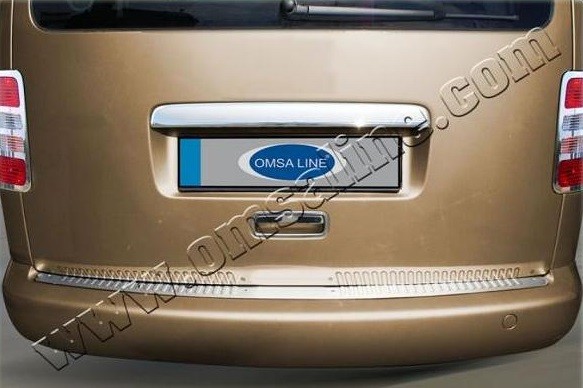 Volkswagen Caddy (04–/10–) Накладка на задний бампер, нерж.