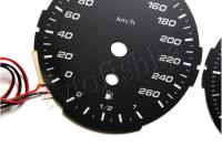 BMW E90 светодиодные шкалы (циферблаты) на панель приборов - дизайн 1