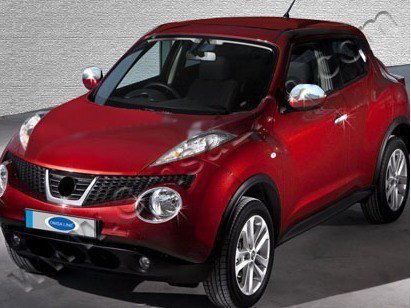 Nissan Juke (10-) накладки на боковые зеркала из нержавеющей стали, комплект 2 шт.