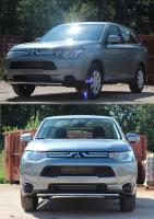 Защита переднего бампера труба d42,Mitsubishi Outlander 2012-, MIOU.48.1552