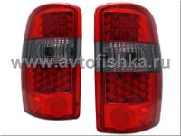 Chevrolet Tahoe, Suburban, GMC Yukon, Denali (99-06) фонари задние светодиодные красно-хромированные, комплект 2 шт.