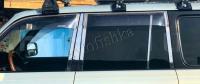 Toyota Land Cruiser 80 (89-97) молдинги дверных стоек, нерж., 10 частей