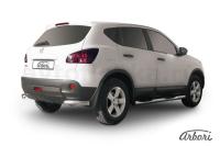 Защита заднего бампера "уголки" Arbori d57 NISSAN QASHQAI 2007-2009