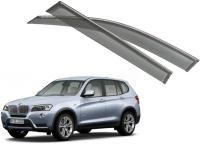 BMW X3 (10–) Дефлекторы боковых окон с хромированным молдингом, OEM стиль