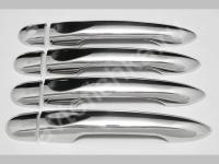 Renault Megane 3 (2010-) накладки на ручки дверей из нержавеющей стали, 4 шт.