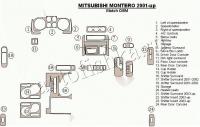 Декоративные накладки салона Mitsubishi Pajero/Montero 2000-2006 Соответствие OEM