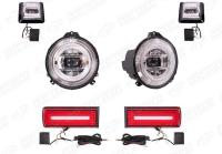 Mercedes-Benz G-Klasse W463 1990 - 2018 Оптика рестайлинг 2018 хромированный комплект с поворотниками