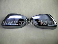 Land Rover Freelander 2 (07-) накладки на боковые зеркала хромированные, комплект 2 шт.