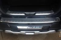 Nissan X-Trail (11–13) Накладка на проем двери багажника, нерж. сталь