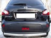 Nissan Qashqai +2 (10-) защита заднего бампера, труба 76 мм
