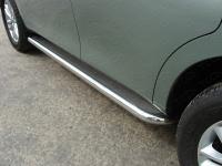 Nissan Patrol (10–) Пороги с площадкой 60,3 мм (нерж. лист)