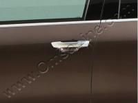 Volkswagen Touareg (2010-) накладки на ручки дверей из нержавеющей стали, комплект 4 шт.